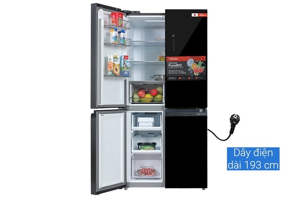 gr-rf611wi-pgv-22-xk-4-1-700x467-1 Tủ lạnh Toshiba Inverter 474 lít Multi Door GR-RF611WI