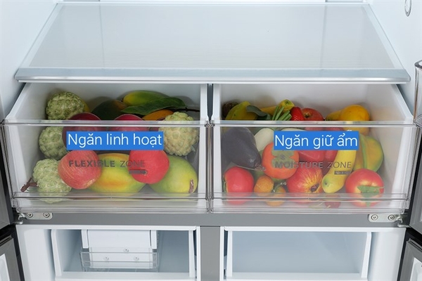 gr-rf611wi-pgv-22-xk-9-1-700x467-1 Tủ lạnh Toshiba Inverter 474 lít Multi Door GR-RF611WI