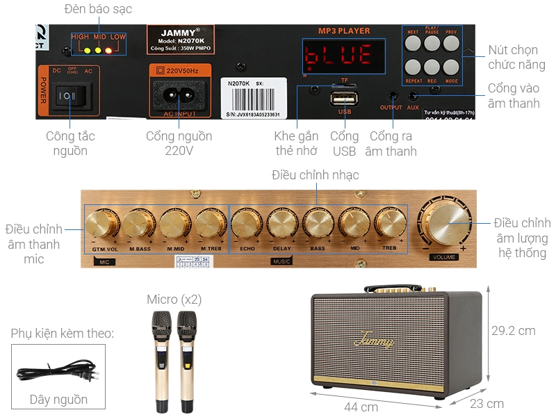 loa-karaoke-xach-tay-jammy-n2070k-new-note-2 Loa, âm thanh